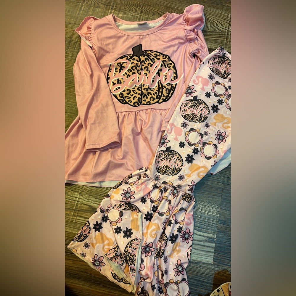 Girls Barbie Fall boutique set